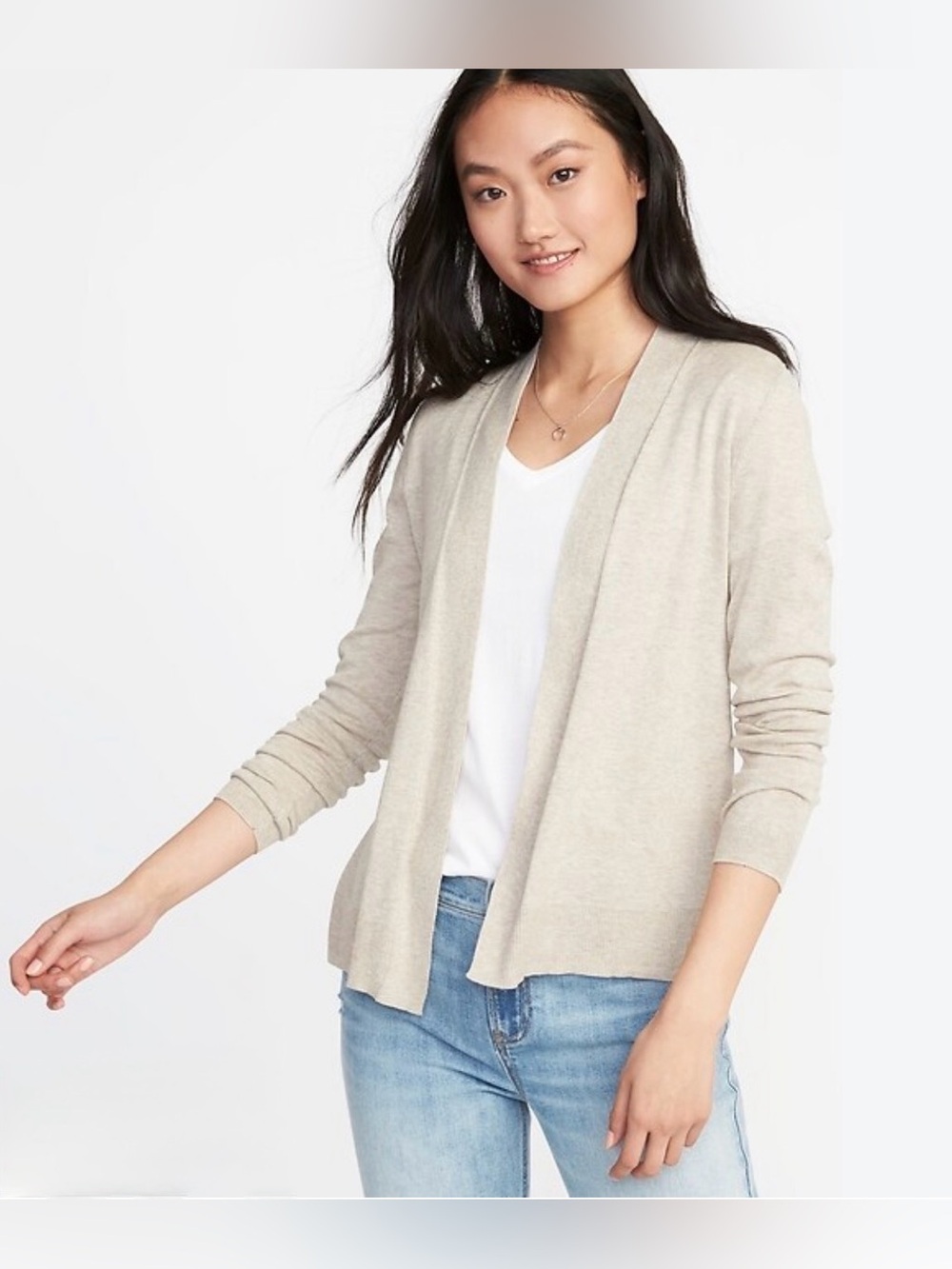 Old Navy Open-Front Cardigan Sweater - Light Beige